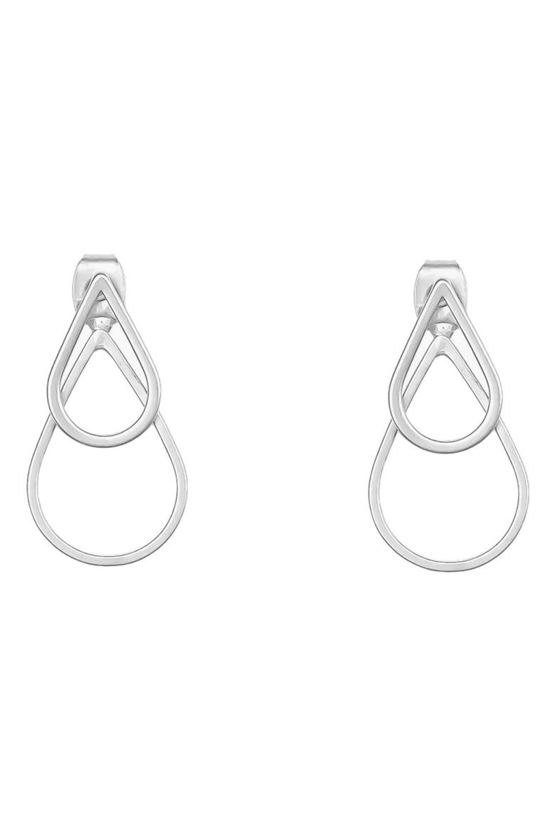 Tabitha Earring Jackets Vintage Layered Statement, Alternate, color, Silver