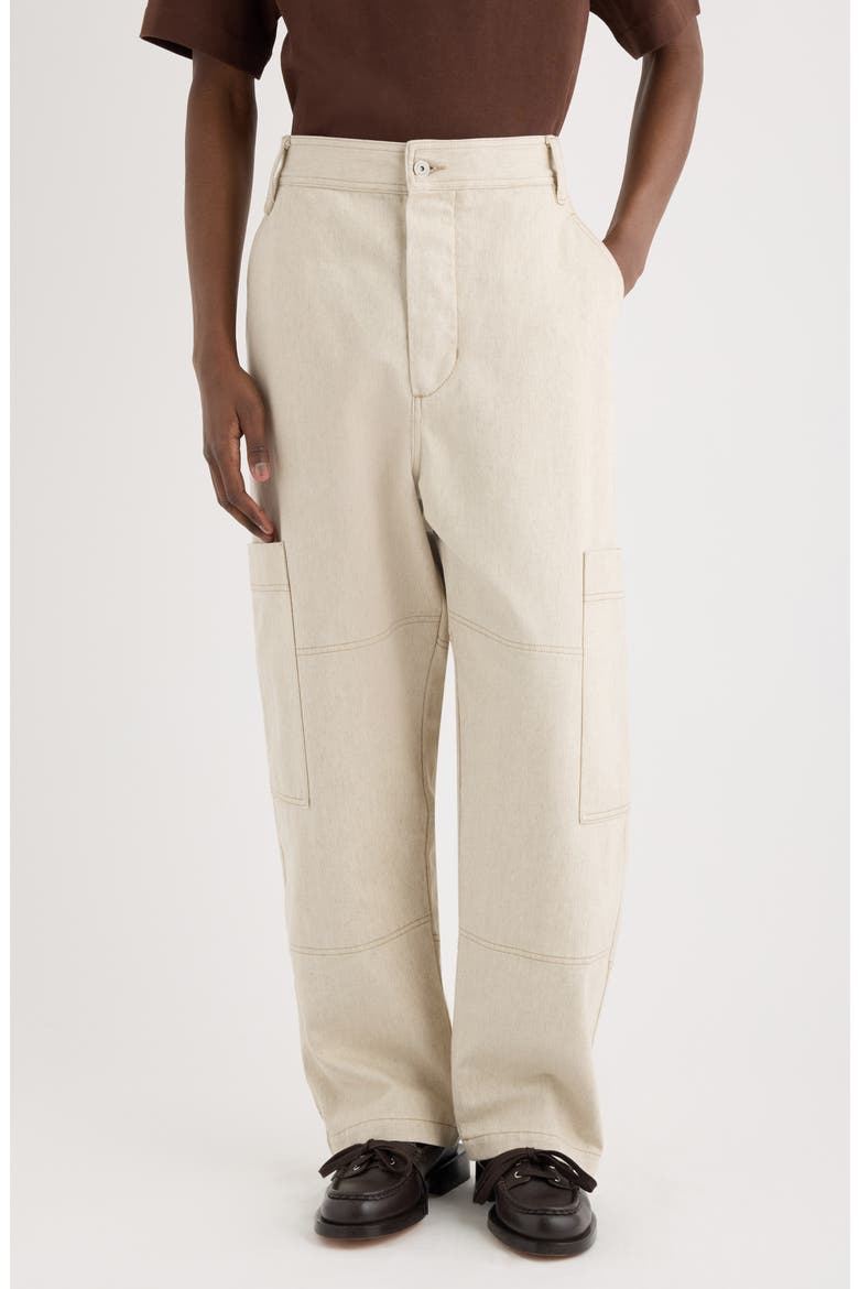Le Cargo de-Nîmes Carre Cargo Jeans, Main, color, LIGHT BEIGE