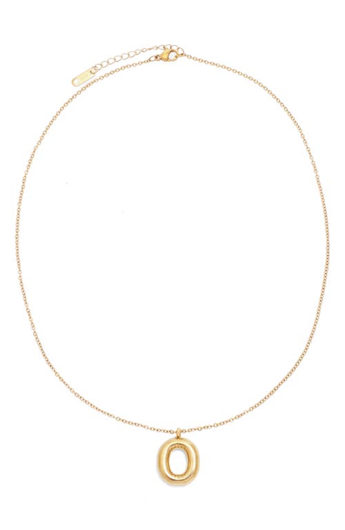 Petit Moments Bubble Initial Necklace In Gold - O