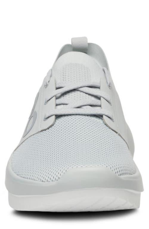 Oofos Men Oomy Stride Shoe In Glacier In Gray