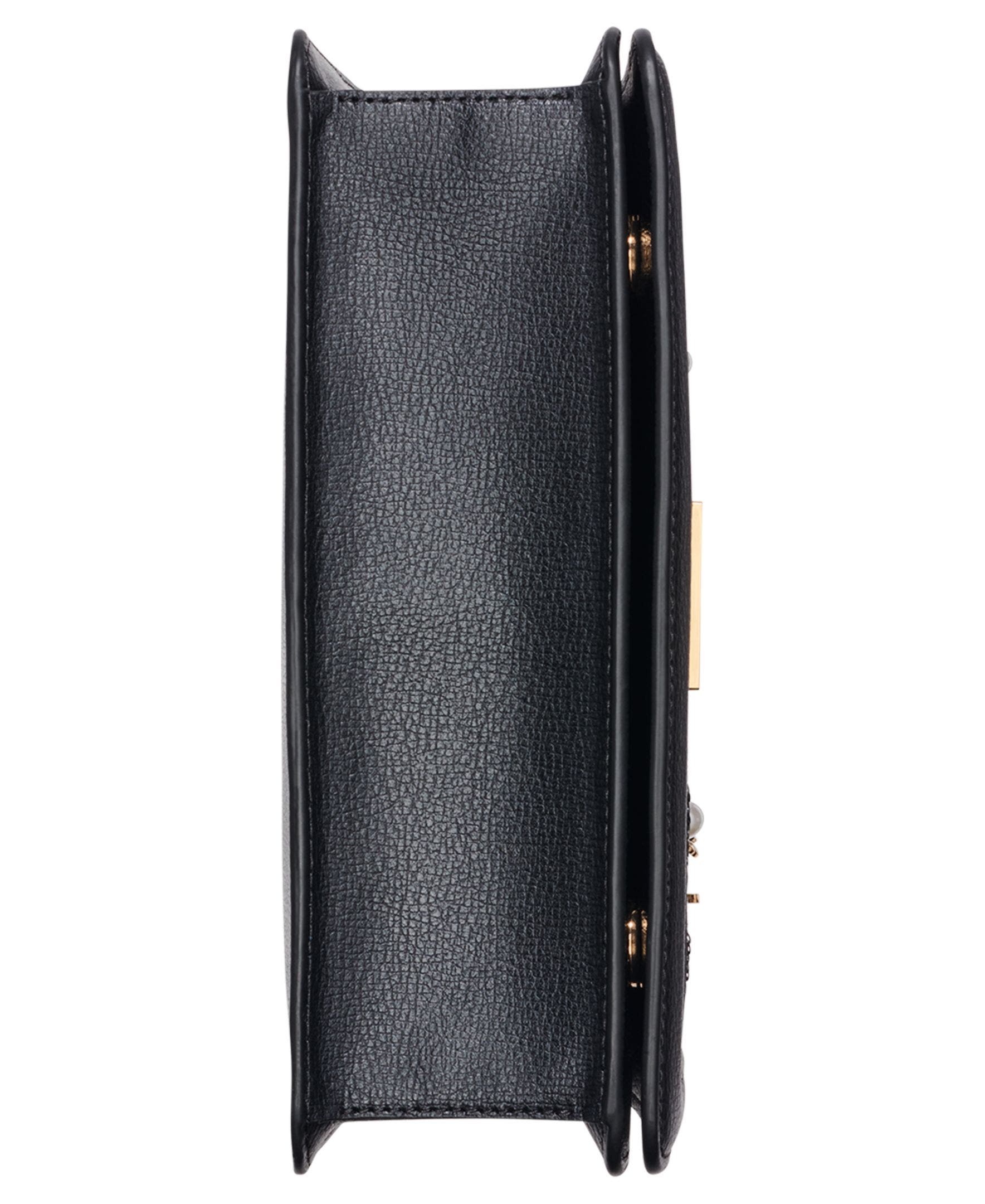 KARL LAGERFELD PARIS Simone Crossbody, Alternate, color, Black/Gold