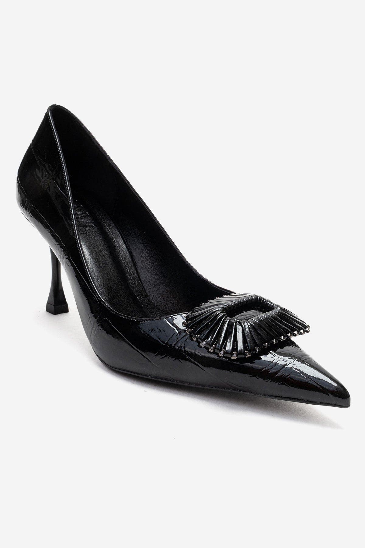 Prologue Shoes Rebel Stiletto Pump, Main, color, Black Print