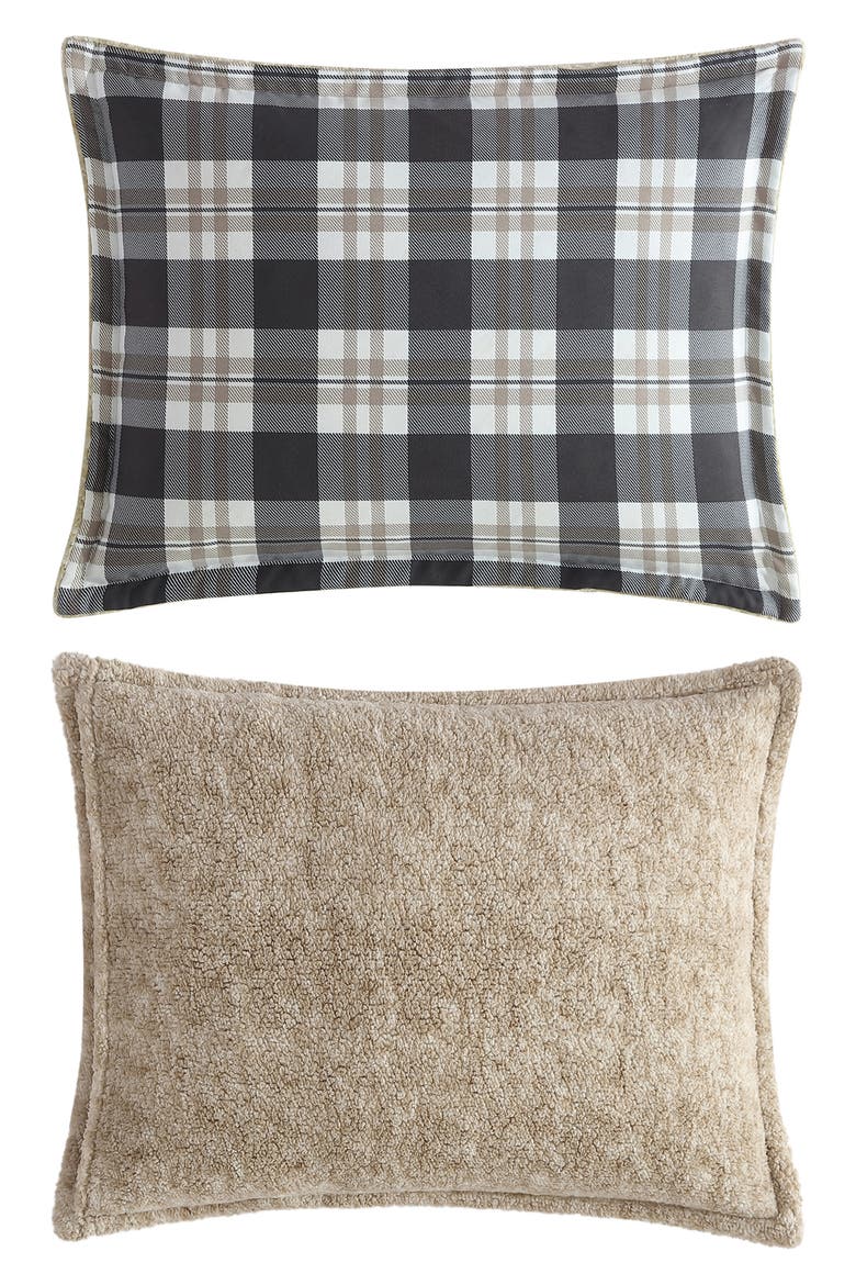 Lewes Reversible Comforter & Sham Set, Alternate, color, GREY/ BEIGE