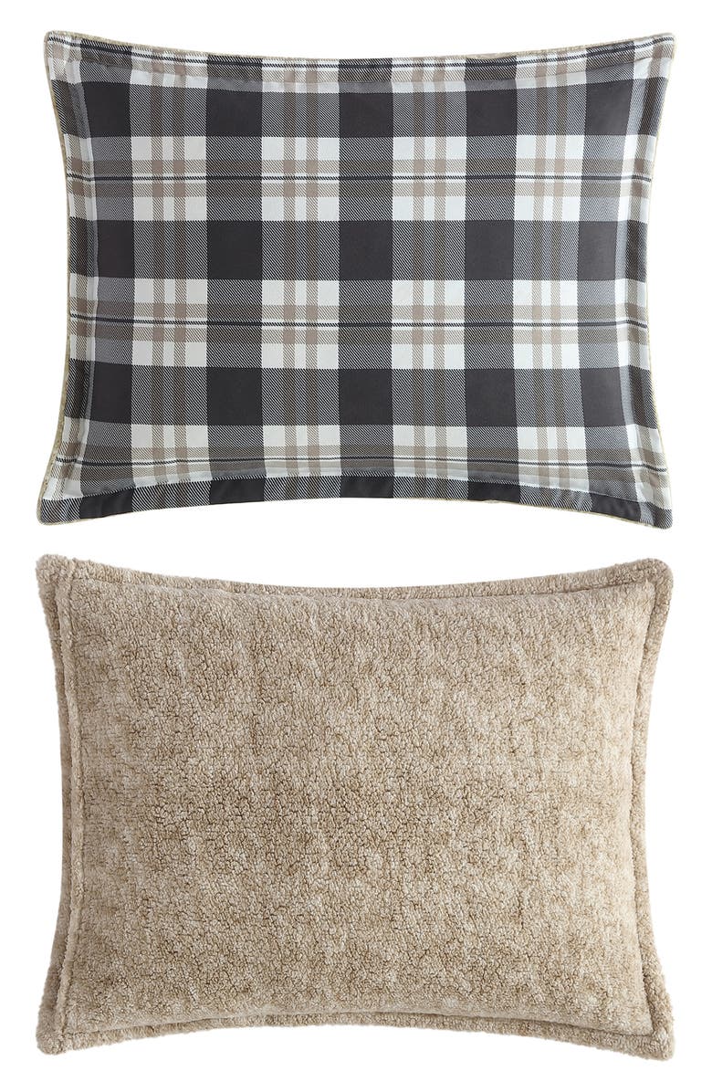 Nautica Lewes Reversible Comforter & Sham Set, Alternate, color, Grey/ Beige