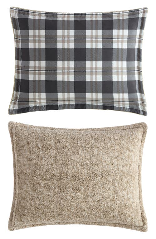Nautica Lewes Reversible Comforter & Sham Set In Grey/beige