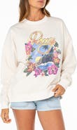 Roxy Lineup Oversize Fleece Graphic Sweatshirt