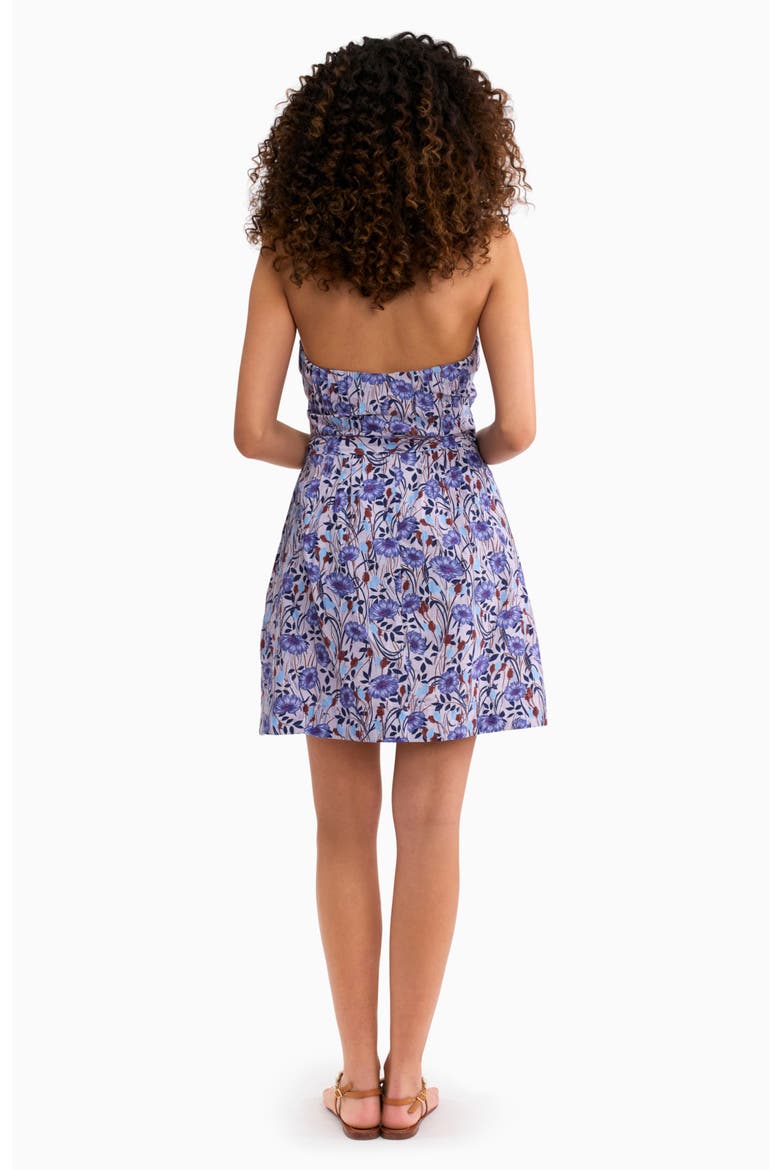 Daphne Halter Dress, Alternate, color, Iris Multi