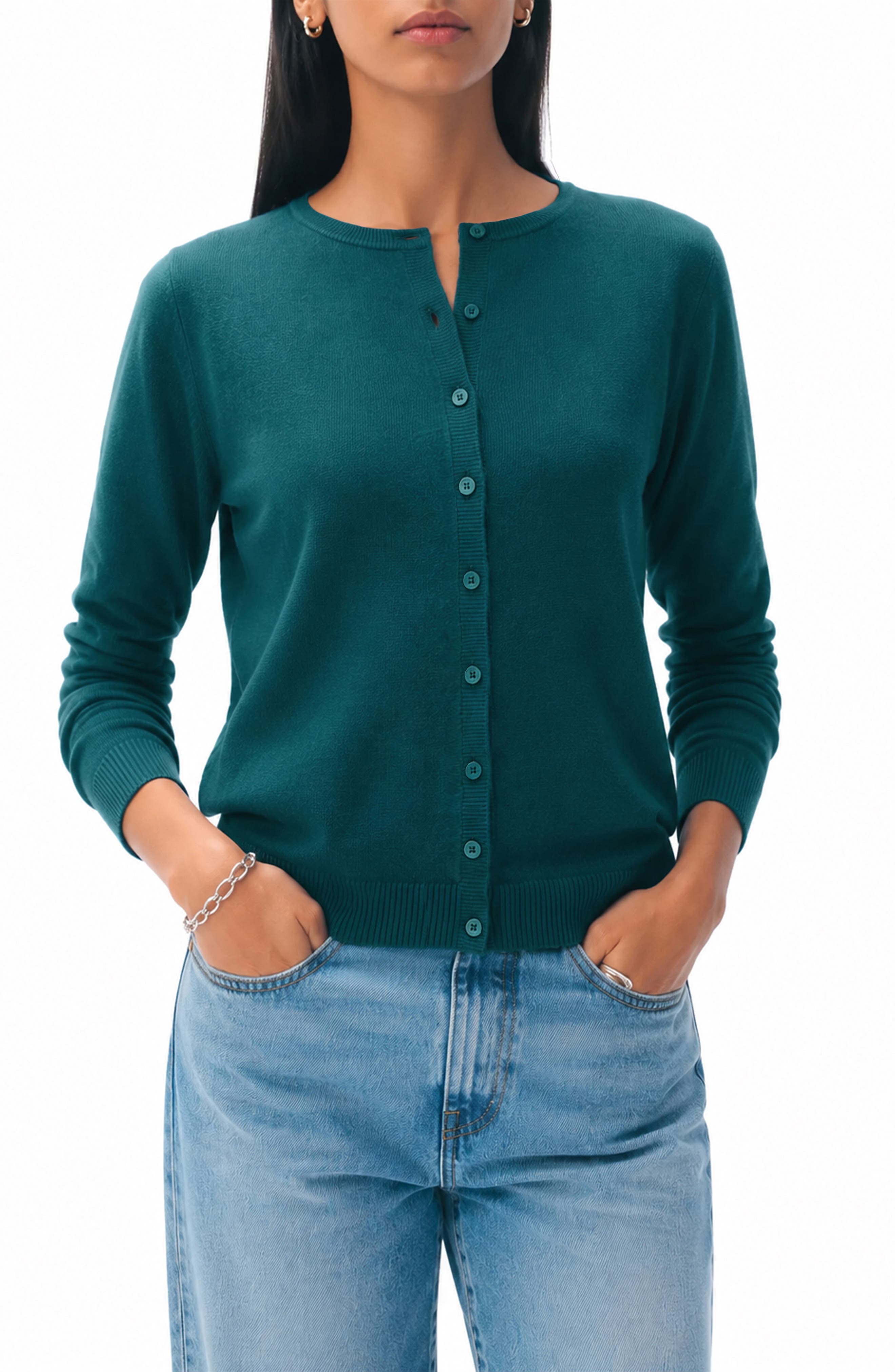 Love By Design Lightweight Garden Cardigan In Blue
