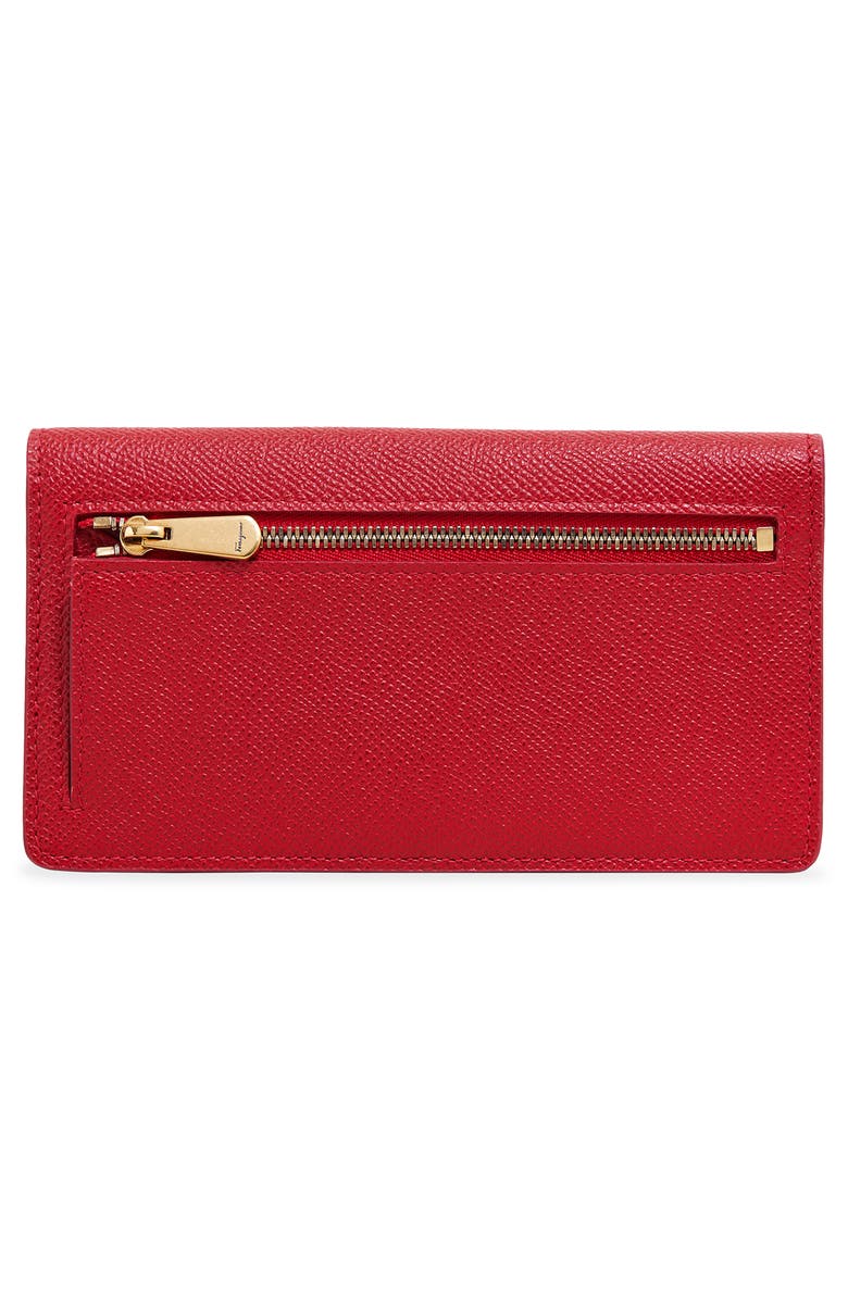 FERRAGAMO Salvatore Ferragamo Gancio Leather Continental Wallet, Alternate, color, 