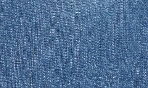 Democracy Frayed Hem Crop Kick Flare Jeans In Blue