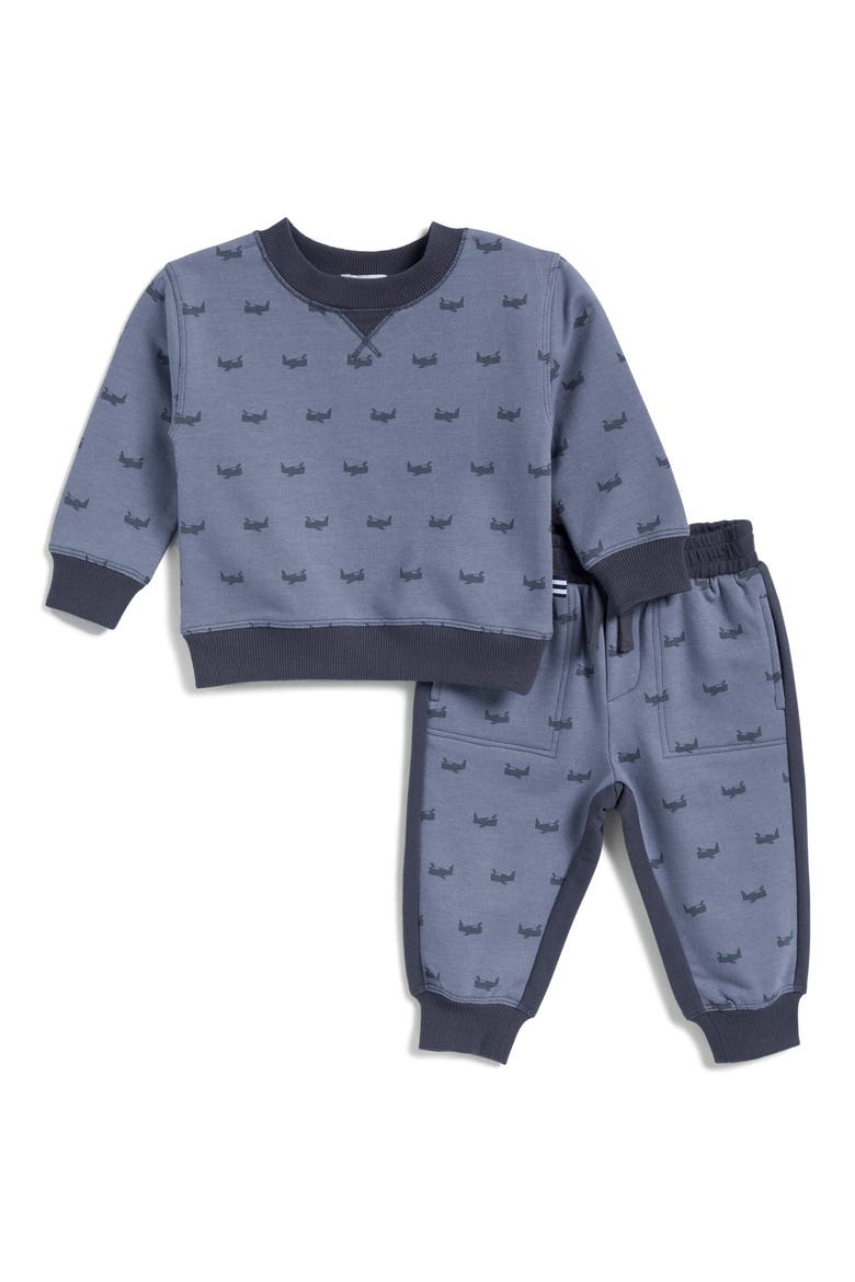 Up, Up & Away Sweatshirt & Joggers Set, Main, color, AIRPLANE PRINT