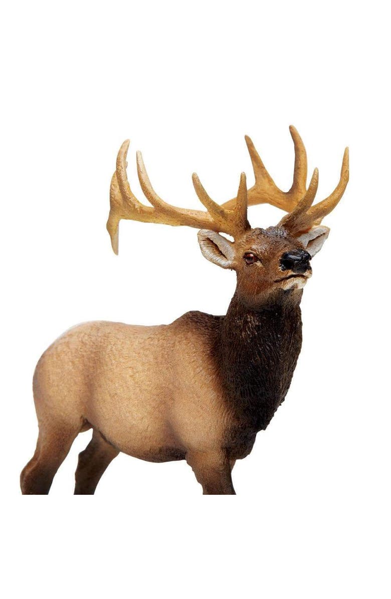 Safari Ltd. Elk Bull Kids Toy Figure, Alternate, color, NO COLOR