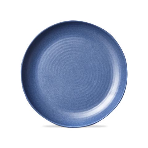 Denim Blue Brooklyn Melamine Salad Plate Dishwasher Safe