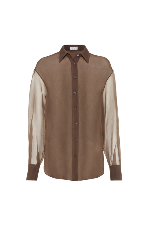 Crispy silk shirt