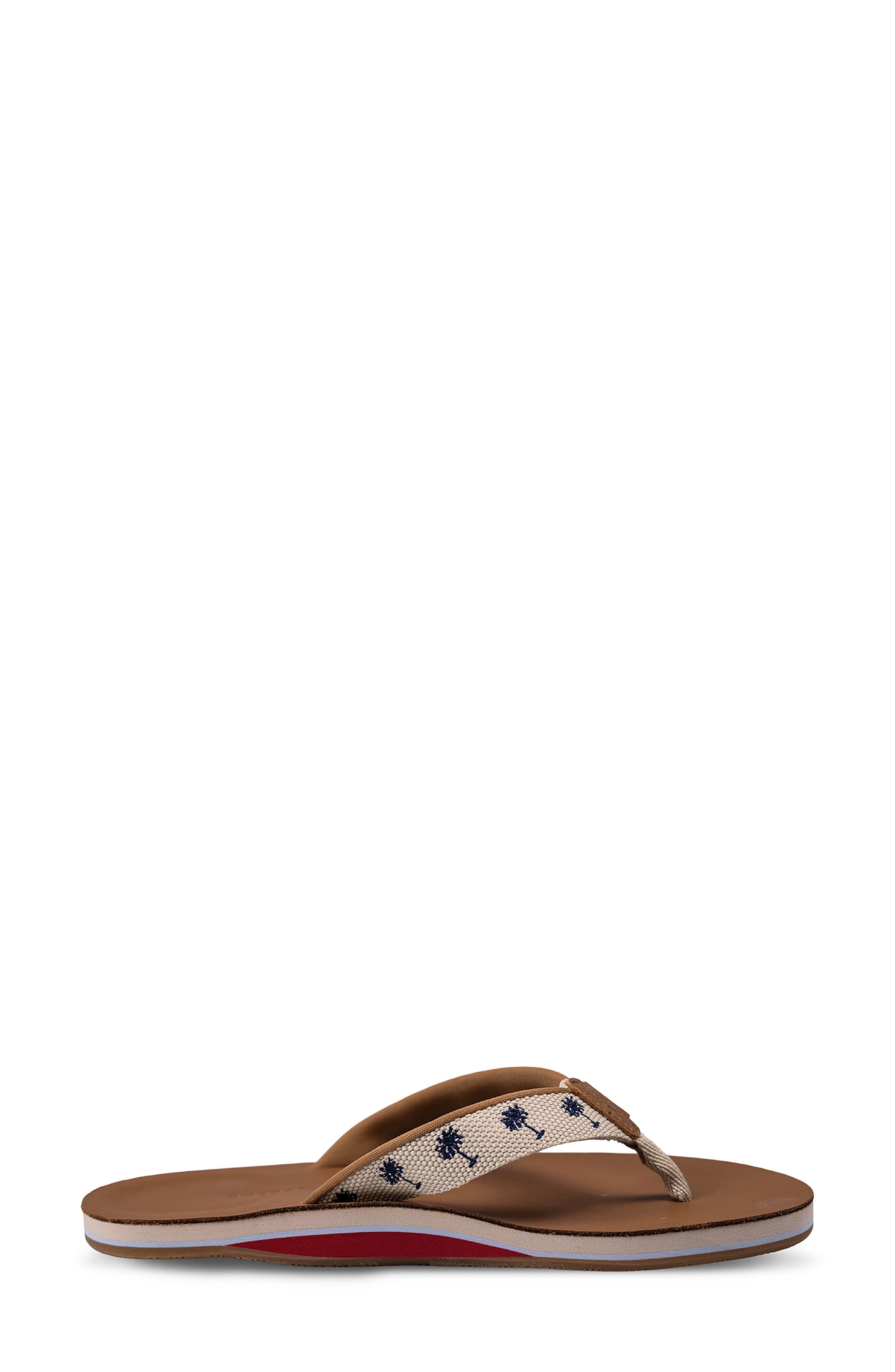hari mari x Shep Rose Palm Waterproof Thong Sandal, Alternate, color, Cream