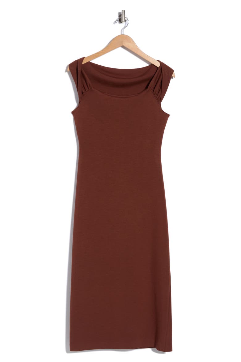 Rayn Cowl Neck Minidress, Alternate, color, ESPRESSO DUSK