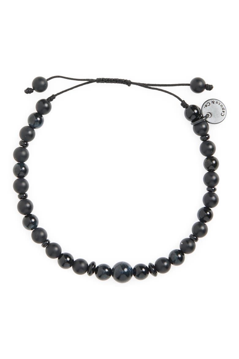 Men's Guardian Semiprecious Stone Bracelet, Alternate, color, BLUE TIGER EYE