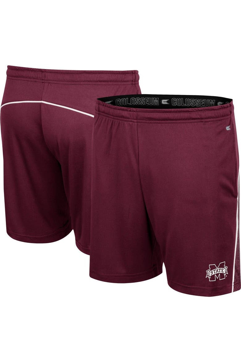 Men's Colosseum Maroon Mississippi State Bulldogs Laws of Physics Shorts, Main, color, Maroon