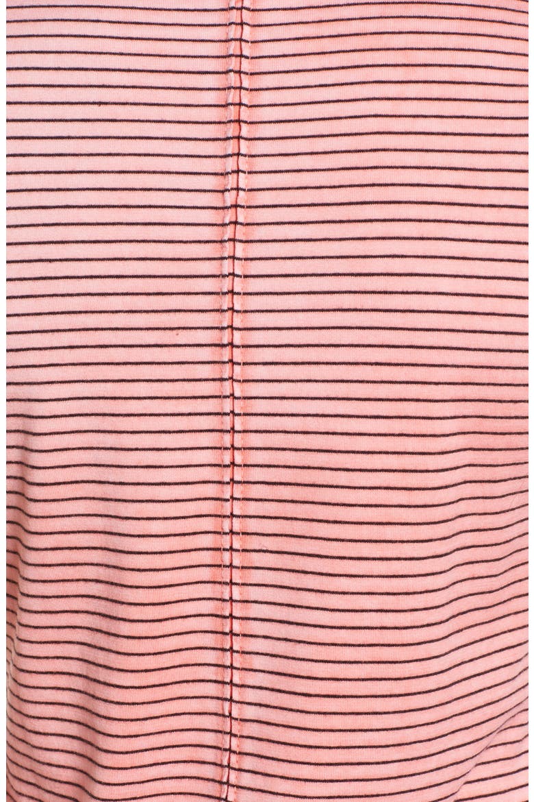 Cambria Stripe Fitted Tank, Alternate, color, SUNBAKED FADED AZALEA
