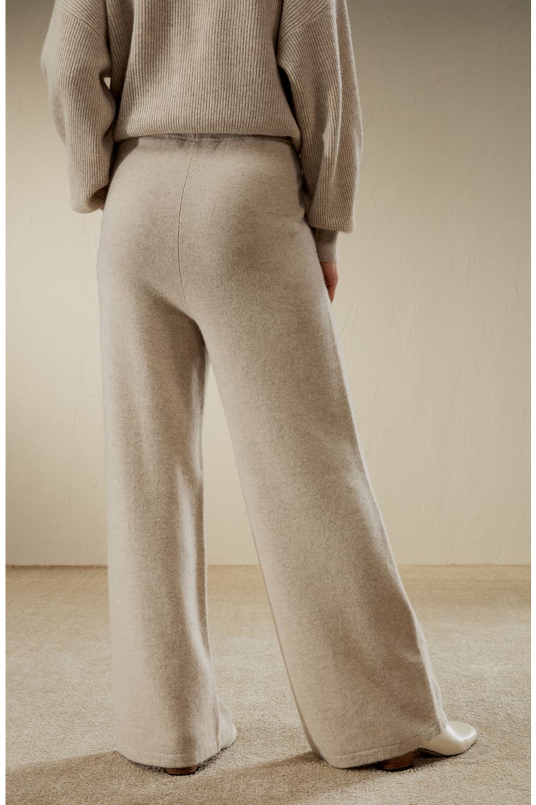 Women's Fluid Cashmere SweatPants, Alternate, color, Beige