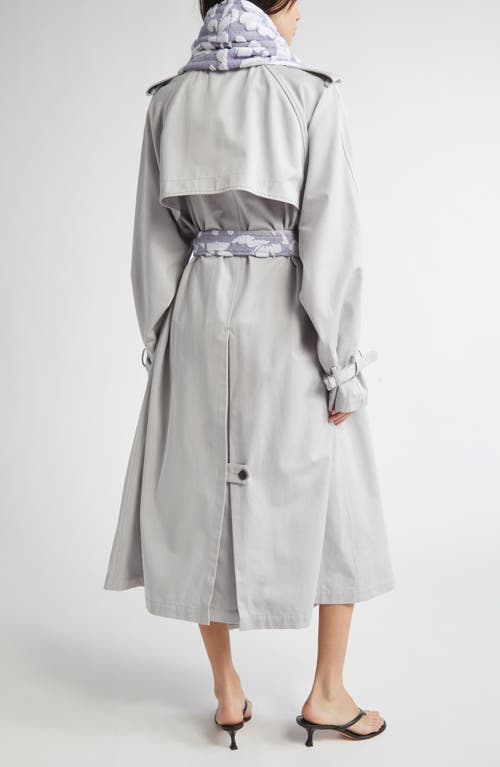 JULIE KEGELS JULIE KEGELS MITCH COTTON GABARDINE TRENCH COAT WITH REMOVABLE TOWEL 