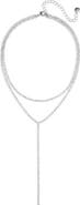 BP. Rhinestone Layered Y-Necklace