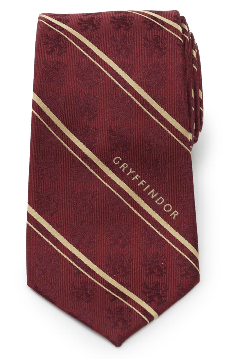 Cufflinks, Inc. Harry Potter Gryffindor Stripe Silk Tie, Main, color, Maroon