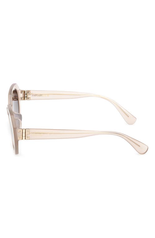 Max Mara 54mm Round Sunglasses In Brown