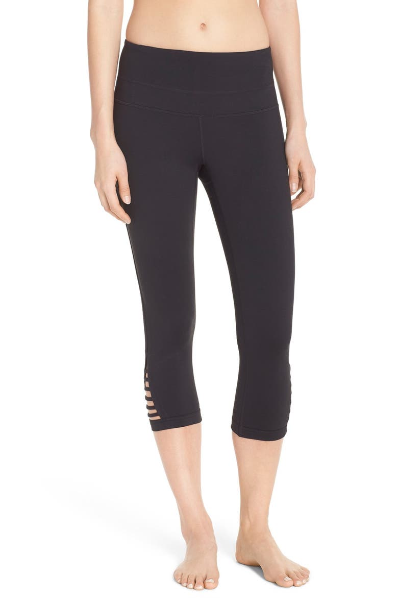 Va-Va High Waist Capris, Main, color, BLACK