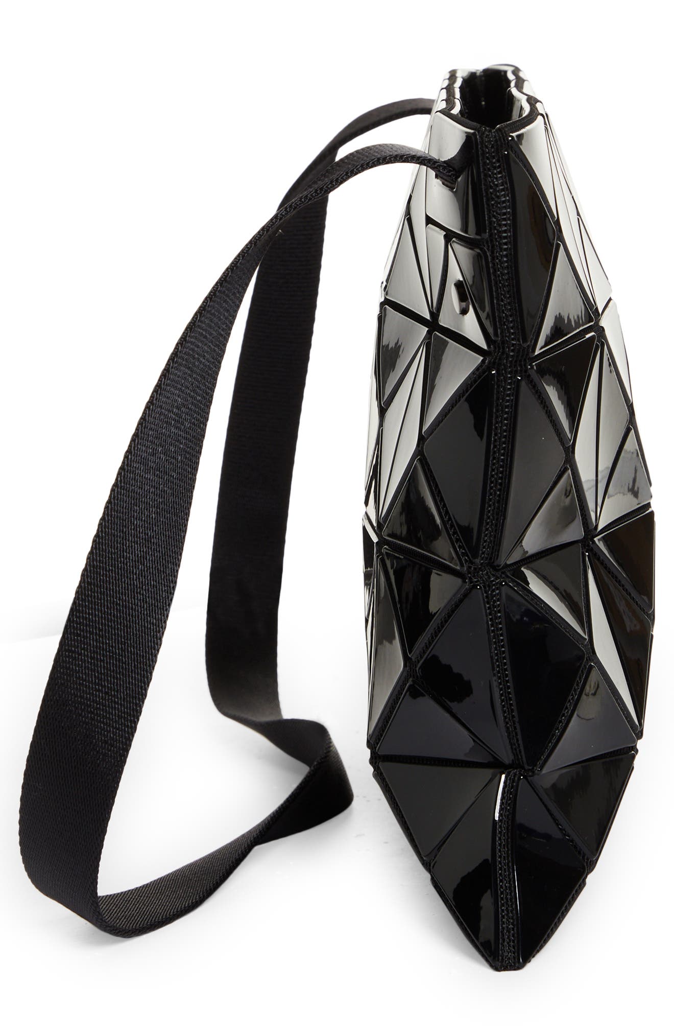 Bao Bao Issey Miyake Lucent Crossbody Bag, Alternate, color, Black