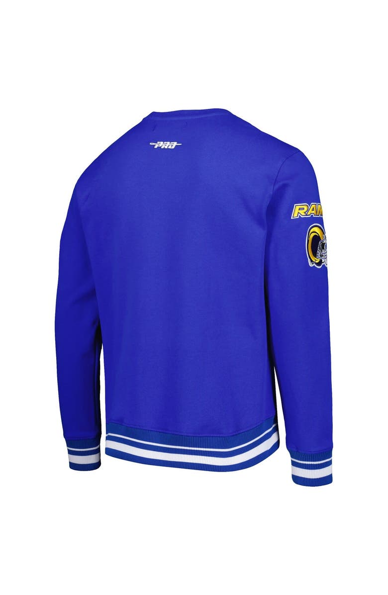 PRO STANDARD Men's Pro Standard Royal Los Angeles Rams Mash Up Pullover Sweatshirt, Alternate, color, Royal