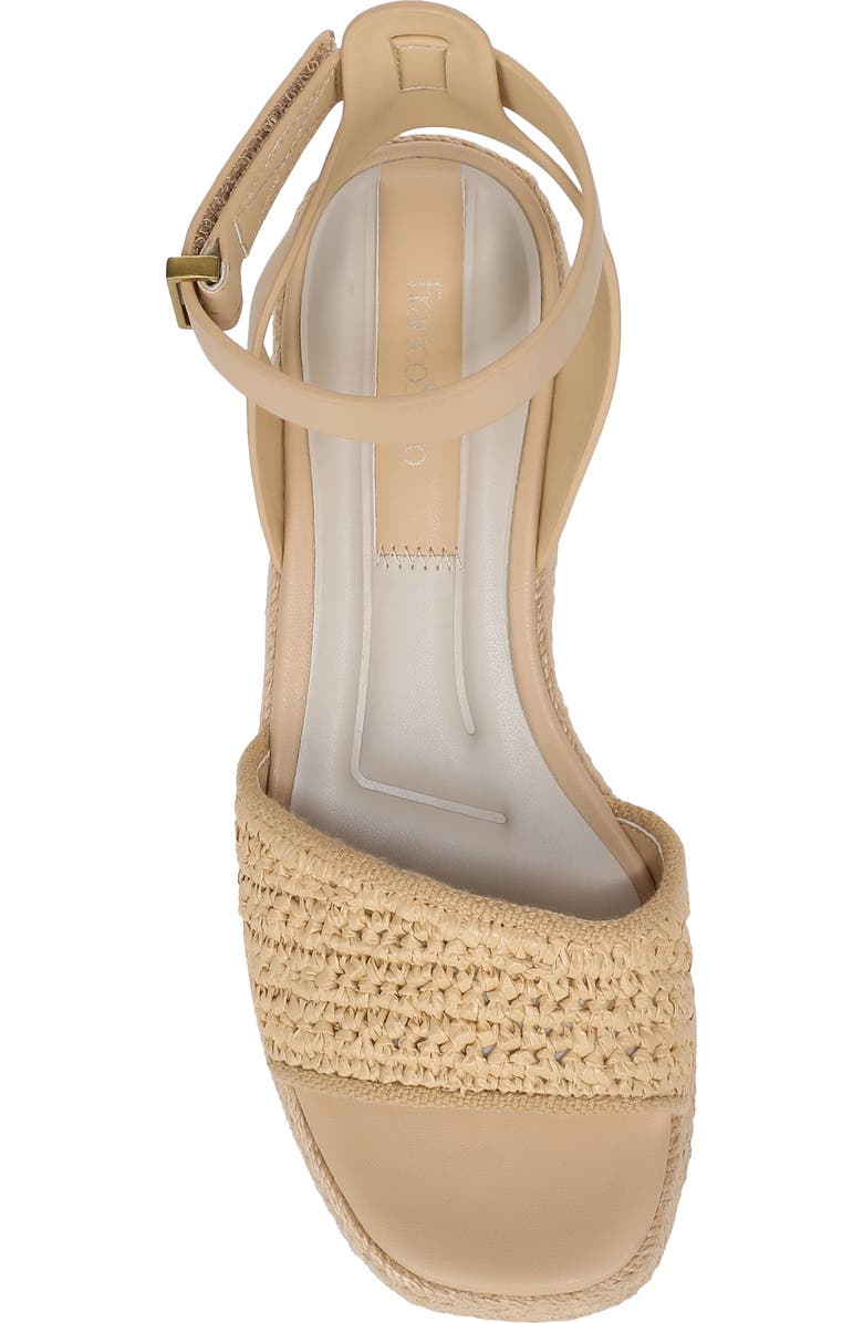 Franco Sarto Tiffany Platform Wedge Sandal, Alternate, color, Natural