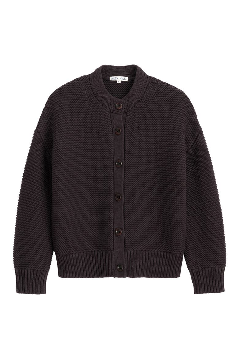 Chunky Cotton Cardigan, Main, color, ASPHALT GREY