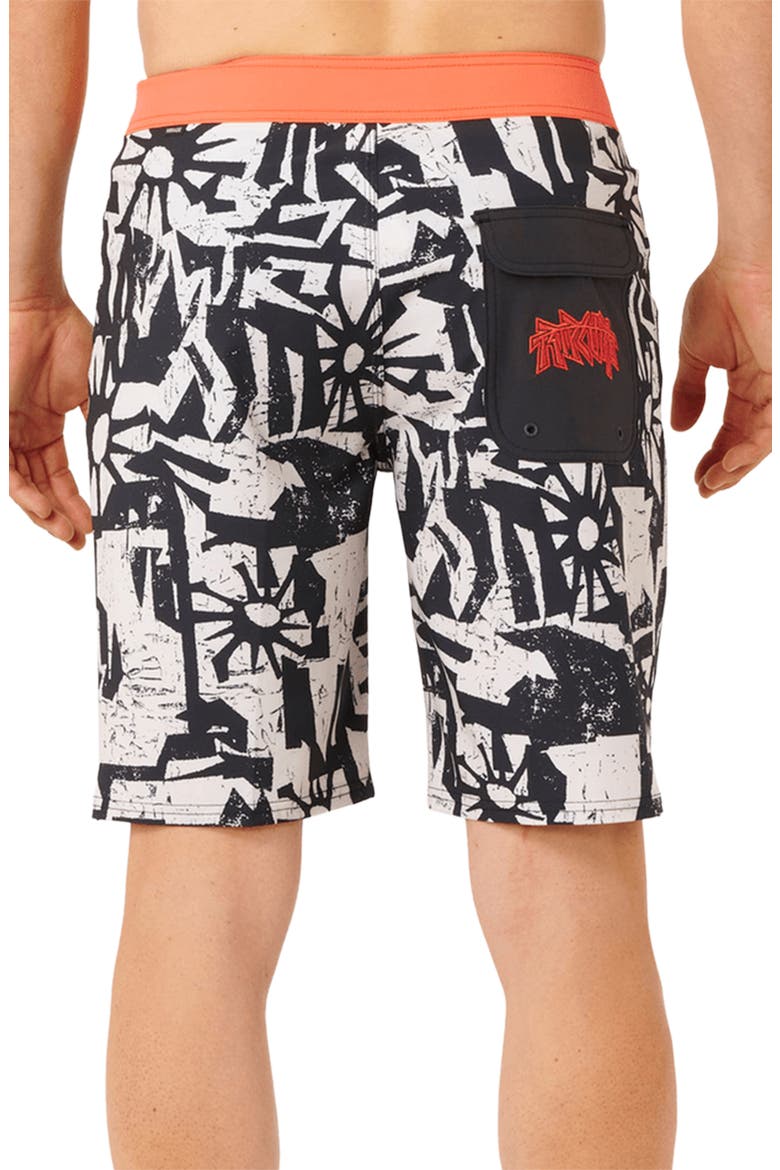Mirage Liquid Trips Board Shorts, Alternate, color, WASHED BLACK