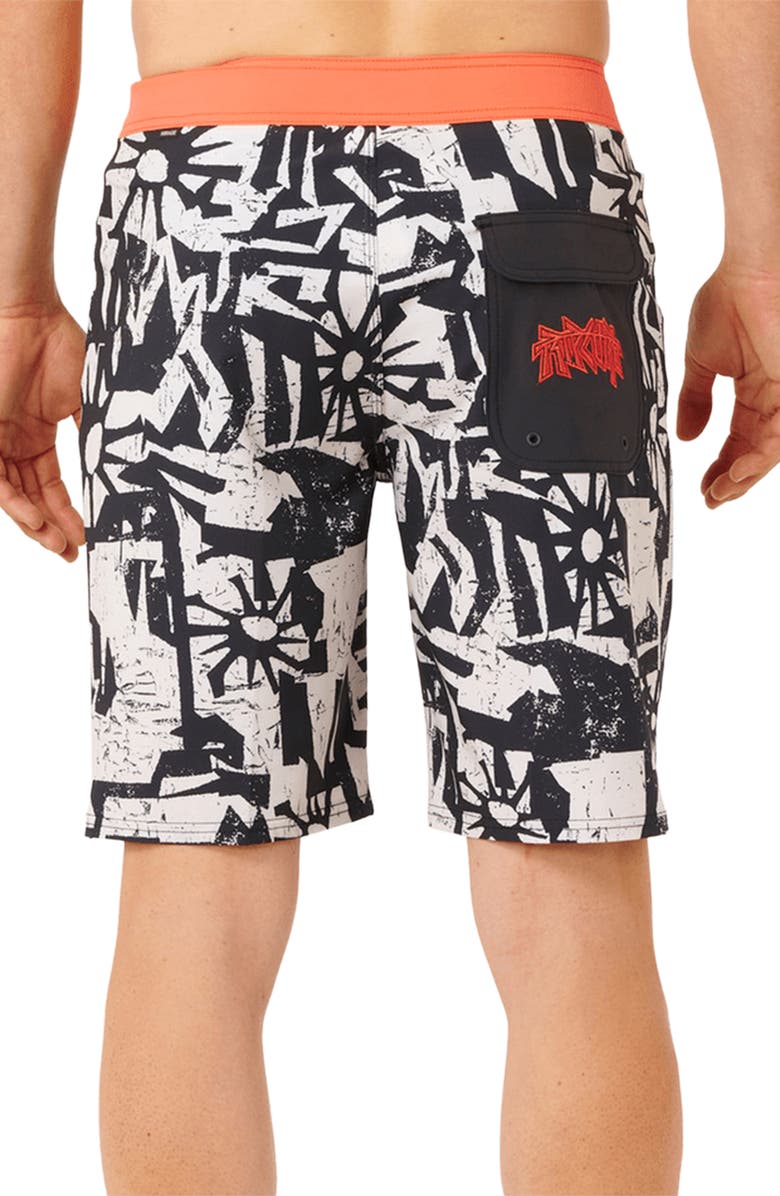 Rip Curl Mirage Liquid Trips Board Shorts, Alternate, color, Washed Black
