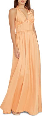 Dress the Population Rhea Halter Fit & Flare Gown