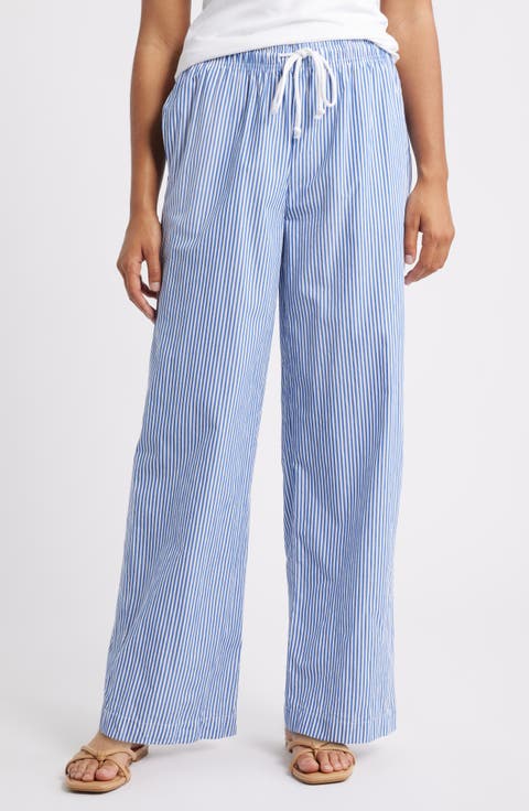 Reed Stripe Cotton Pants