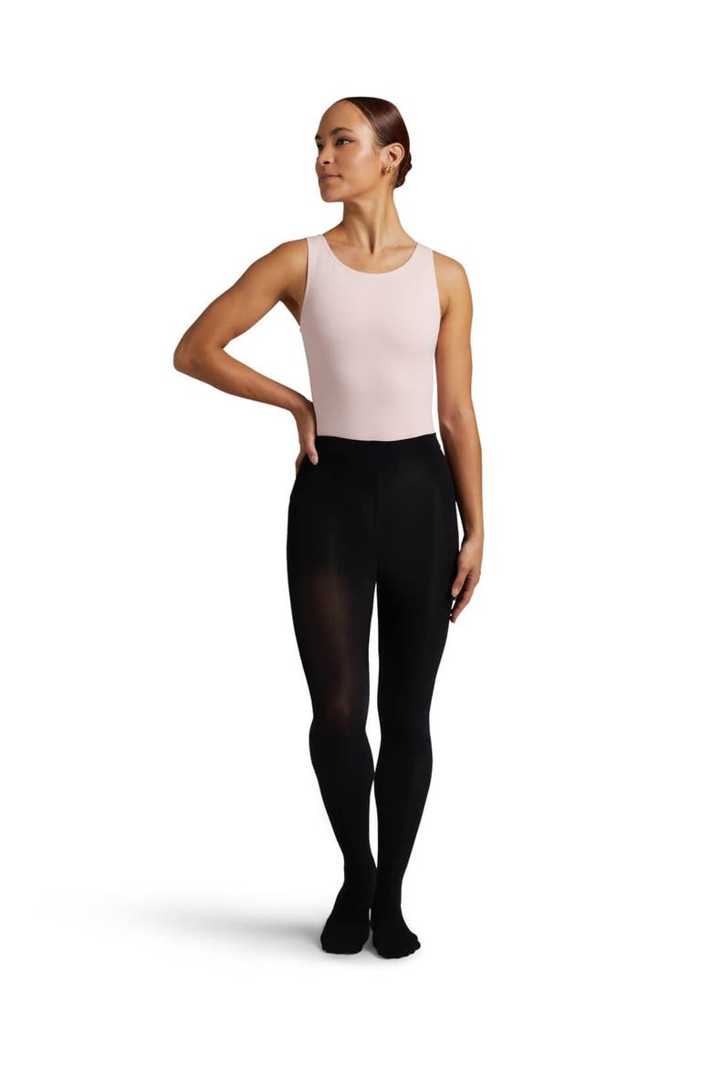 Ultra Soft Self Knit Waistband Transition Tight®, Alternate, color, black
