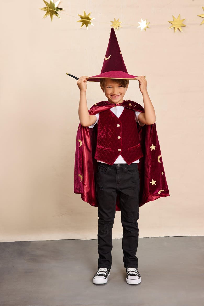 Magician Hat for Kids, Alternate, color, Burgundy