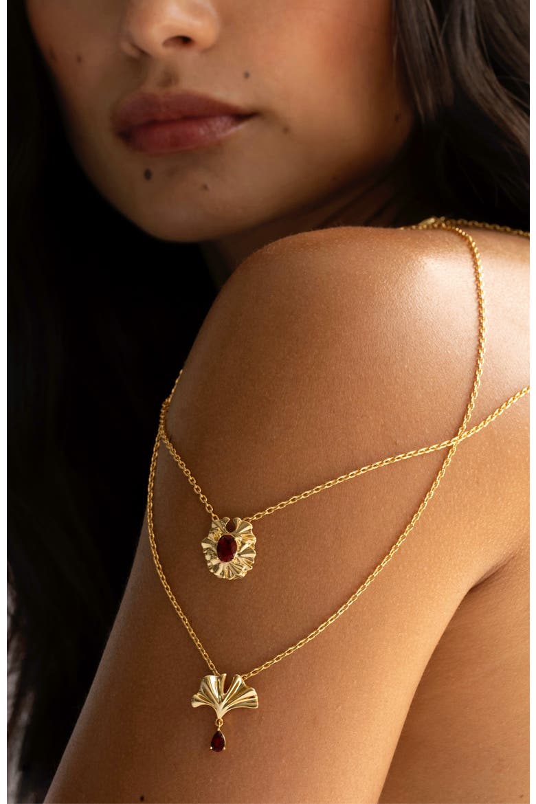 Clara Necklace, Alternate, color, Yellow Gold
