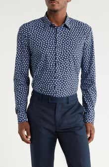 P-Roan Kent Long Sleeve Cotton Button-Up Shirt