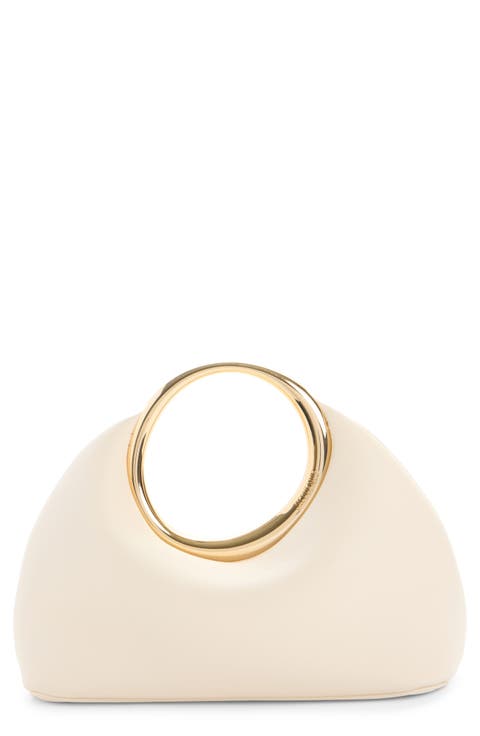 Le Petite Calino Leather Top Handle Bag