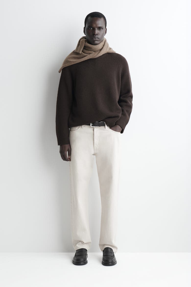 Chunky Cashmere Sweater, Alternate, color, CHOCOLATE