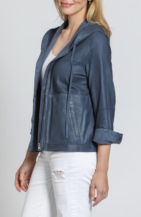 Hooded Suede Jacket