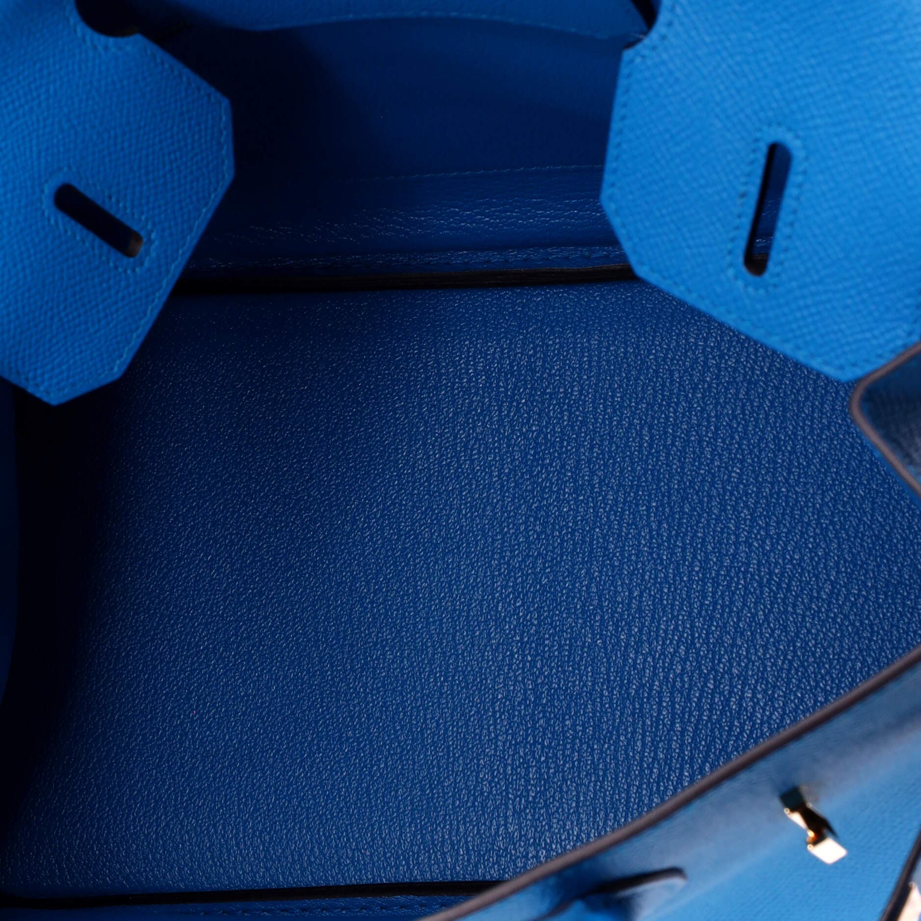 Pre-Owned Hermes Birkin Handbag Blue Epsom with Gold Hardware 30, Alternate, color, Bleu Zanzibar