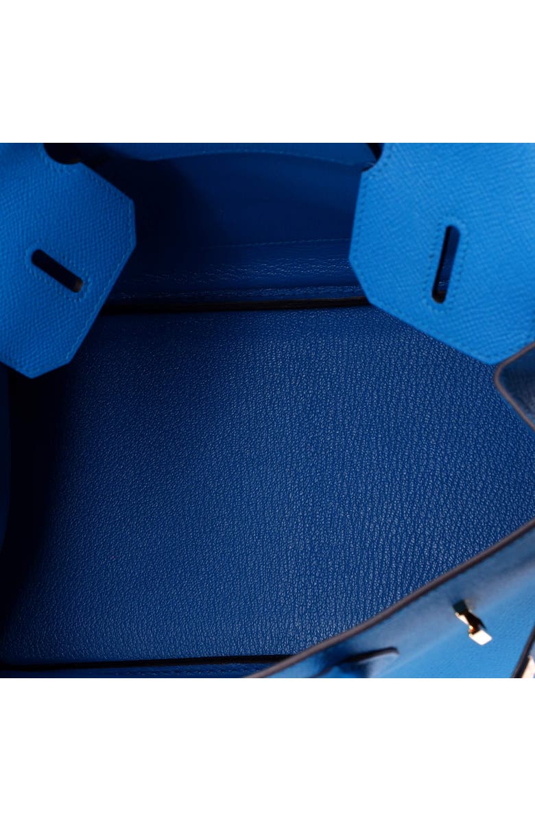 Pre-Owned Hermes Birkin Handbag Blue Epsom with Gold Hardware 30, Alternate, color, Bleu Zanzibar