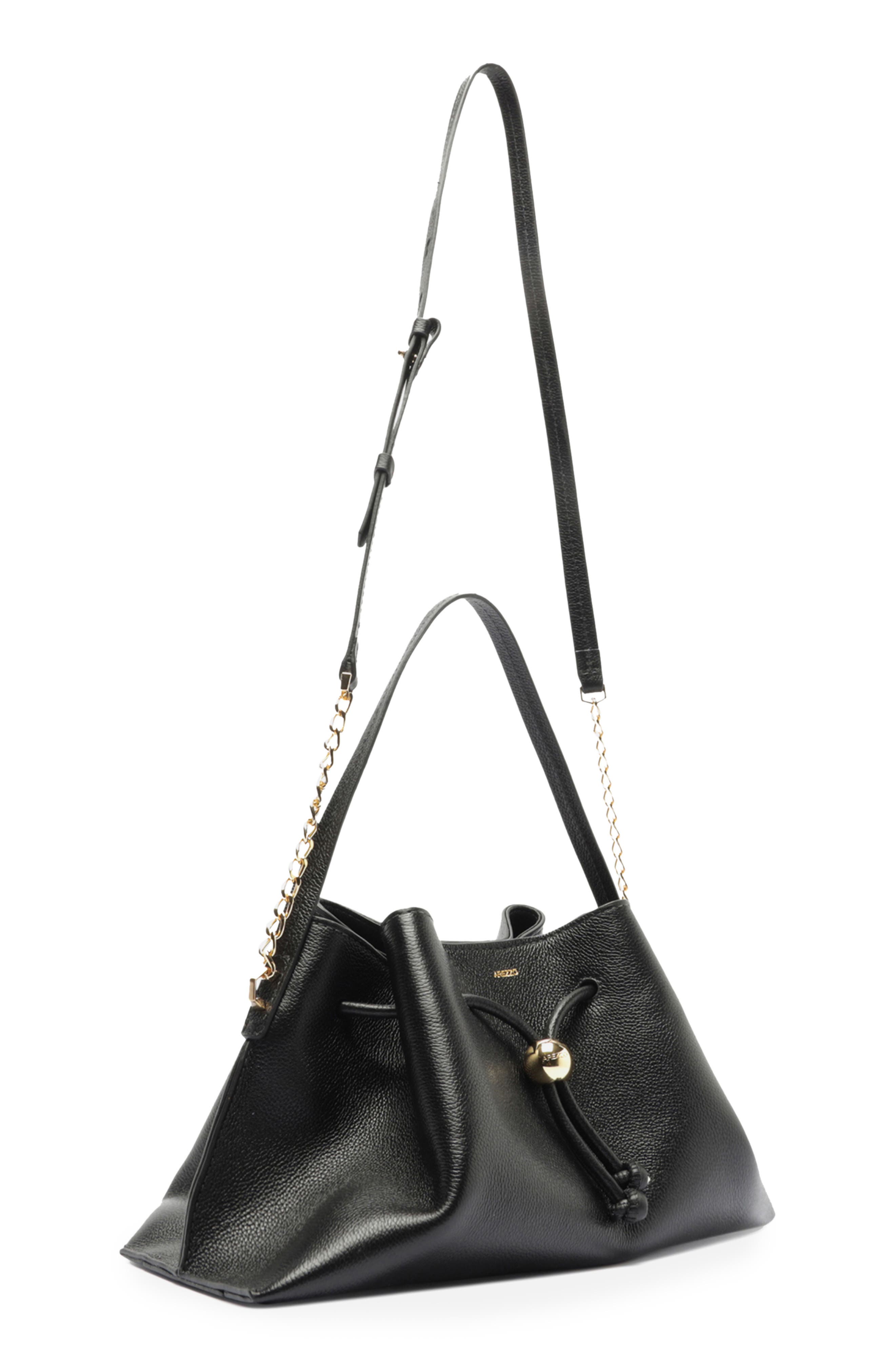 Arezzo Medium Alba Leather Shoulder Bag, Alternate, color, 