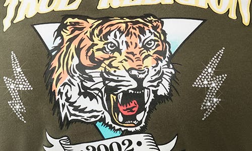 True Religion Tiger Graphic Baby T-shirt In Green