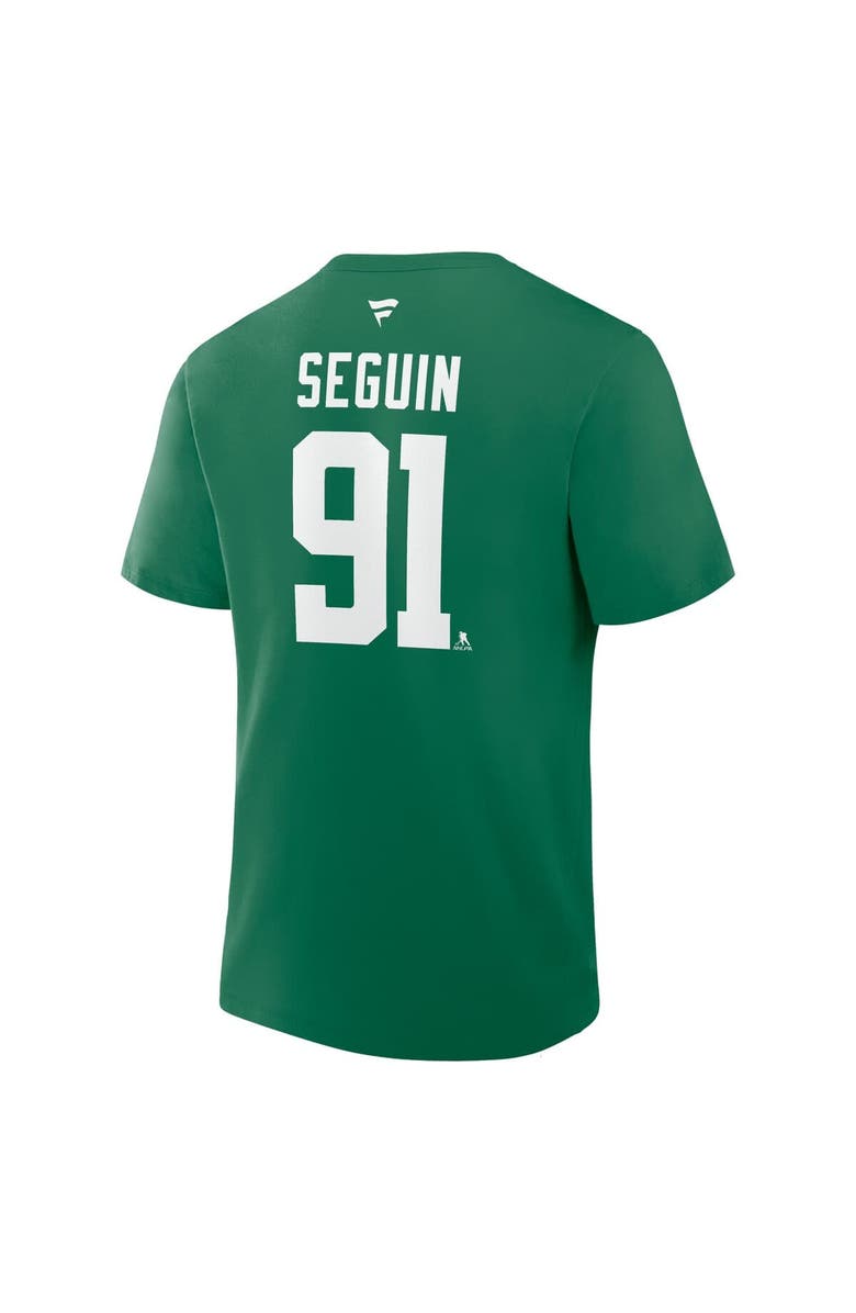 FANATICS Men's Fanatics Tyler Seguin Kelly Green Dallas Stars Authentic Stack Name & Number T-Shirt, Alternate, color, Kelly Green