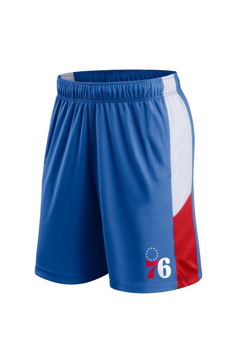 FANATICS Men's Fanatics Branded Royal Philadelphia 76ers Champion Rush Practice Performance Shorts, Alternate, color, 